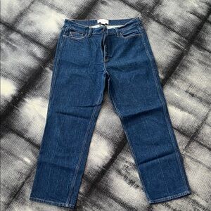 Lafayette 148 New York Watts Dark Blue Straight Leg Jeans
